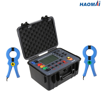 두배 클램프로 장비 3700V/Rms를 시험하는 ISO9001 1000A 접지 저항
